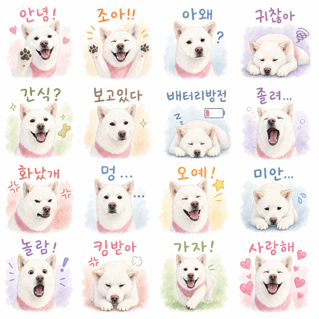 수채화 샘플